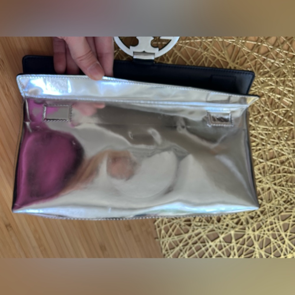 Tory Burch Silver Clutch Bag - Picture 5 of 8